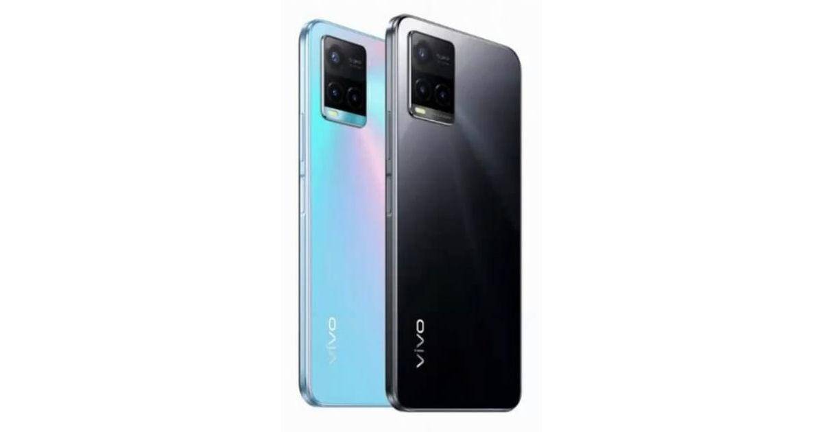 Два смартфона vivo Y33s с задней панелью и камерой