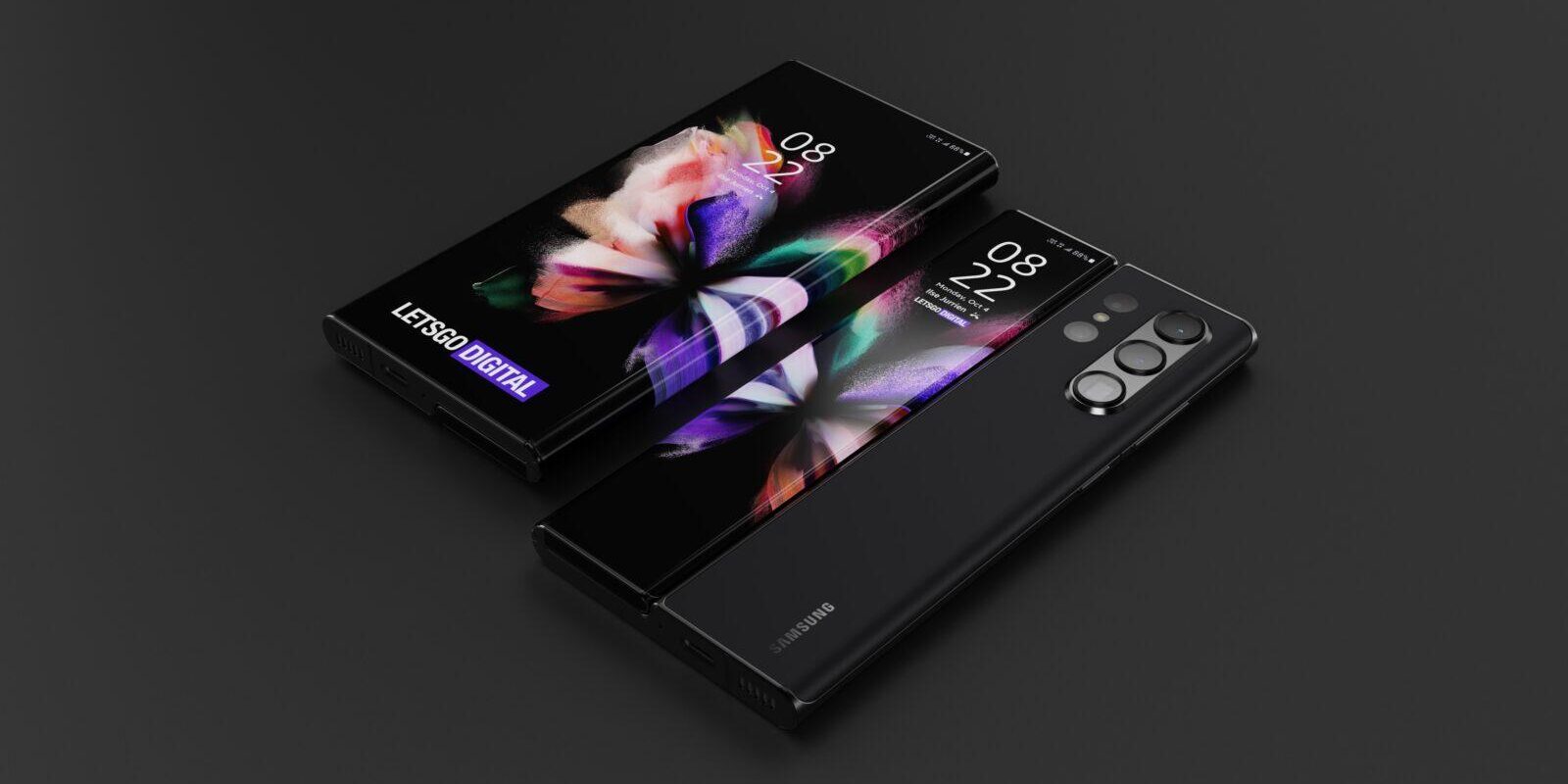 Появились первые рендеры складного Samsung Galaxy Z Fold4 4 Samsung Galaxy Z Fold4