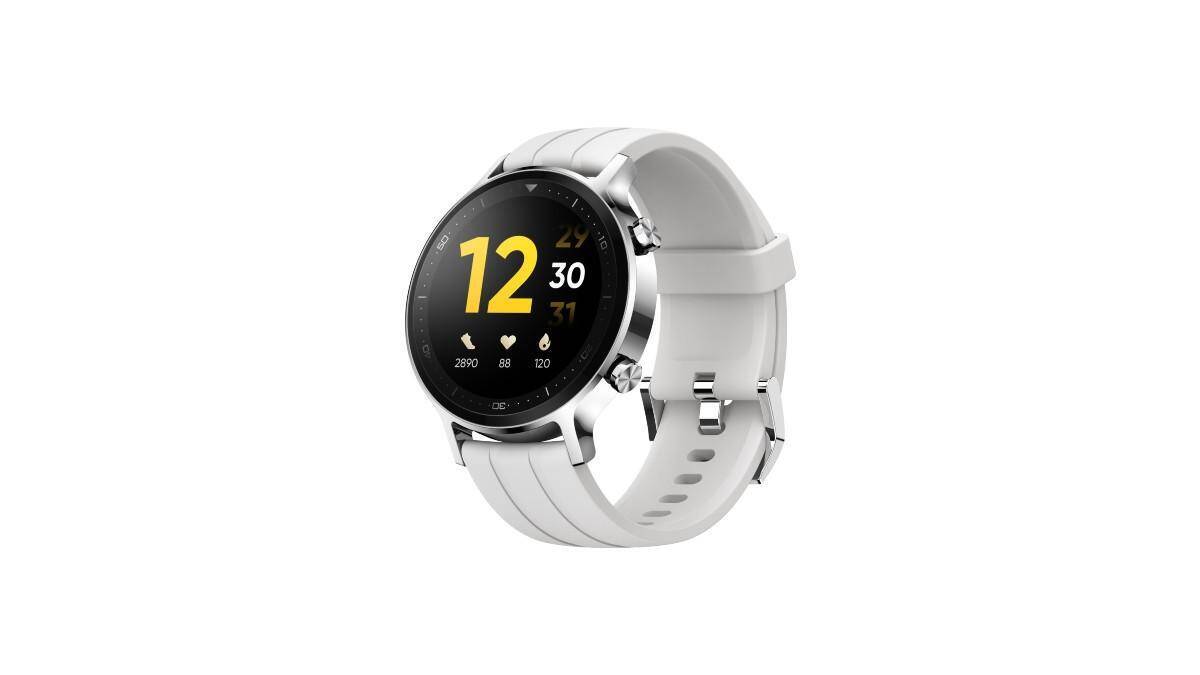 Смарт-часы Realme Watch S с круглым дисплеем и белым ремешком