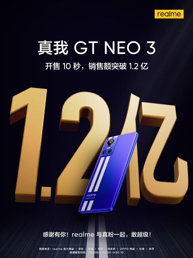 Realme GT Neo3 превысил 100 000 продаж в день запуска 6 gsmarena 001 51 1