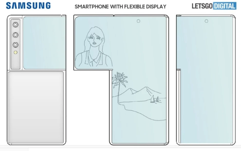 Samsung: патент Galaxy Z со складывающимся дисплеем 5 Samsung
