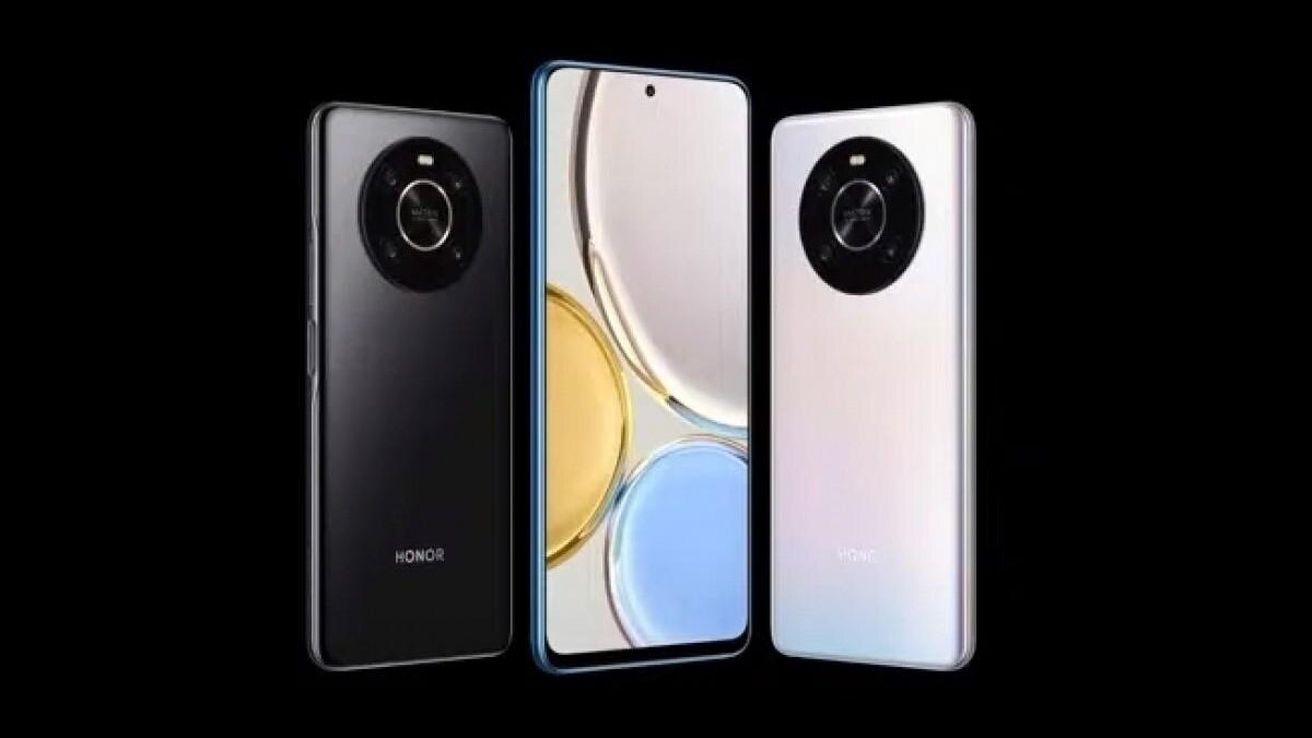 смартфон Honor Magic4 Lite с круглыми камерами спереди и сзади