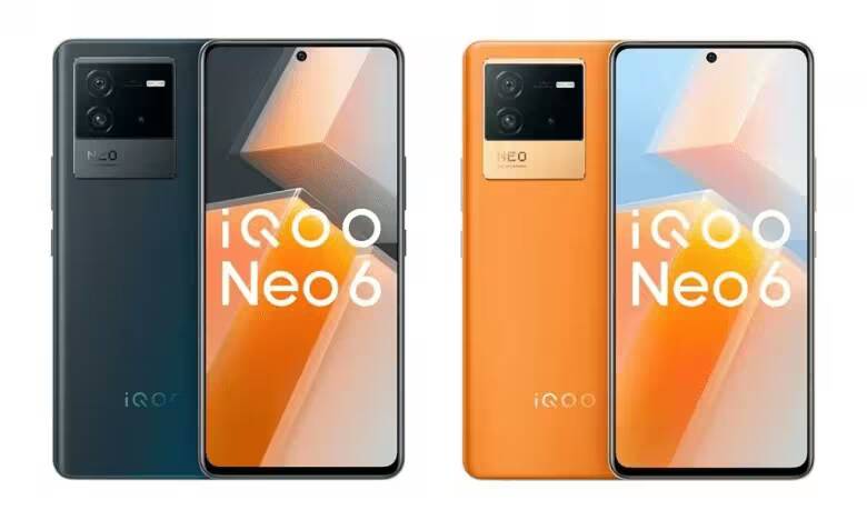Две задние камеры и дисплеи iQOO Neo6 цветных вариантов