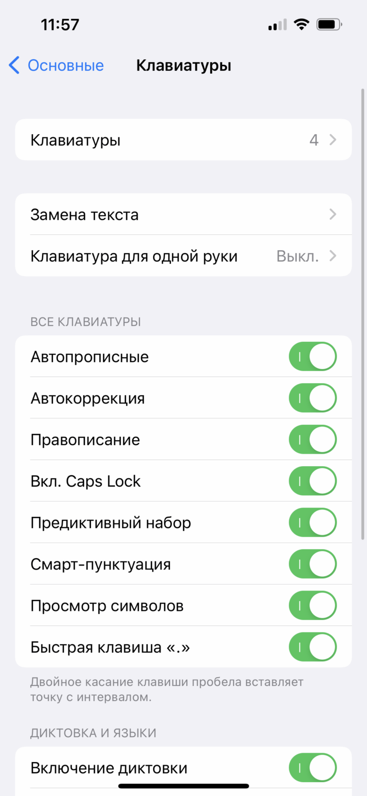 Как настроить замену текста на iPhone 6 IMG 5030