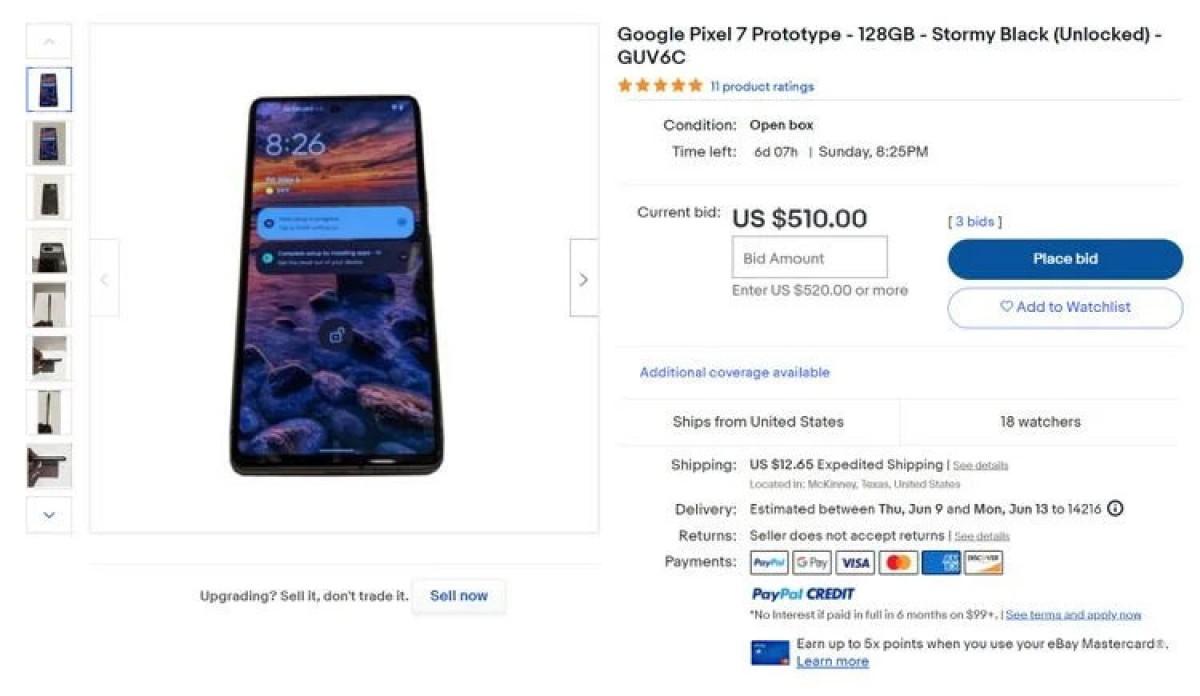Прототип Google Pixel 7 выставили на продажу на eBay 3 Google Pixel 7