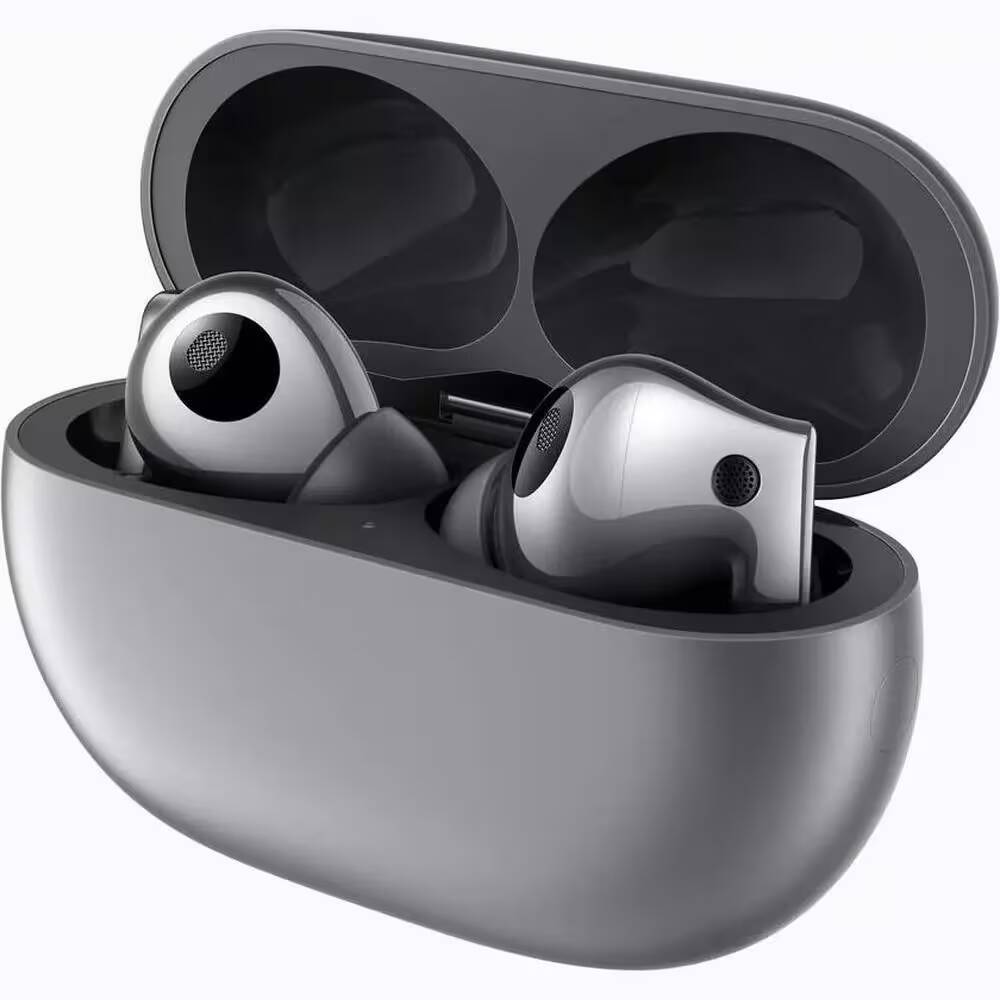 На изображении представлены беспроводные наушники Huawei FreeBuds Pro 2 в футляре