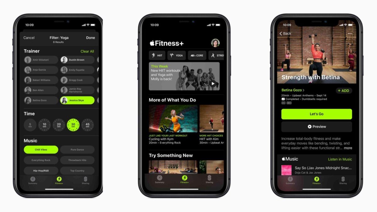 Приложению Apple Fitness больше не нужны Apple Watch 5 apple music fitness