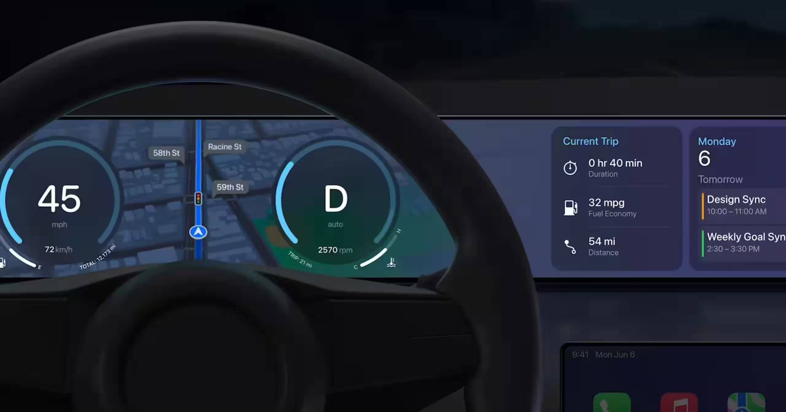 Apple WWDC 2022: CarPlay выходит за рамки информационно-развлекательного экрана 5 Apple WWDC 2022: CarPlay выходит за рамки информационно-развлекательного экрана