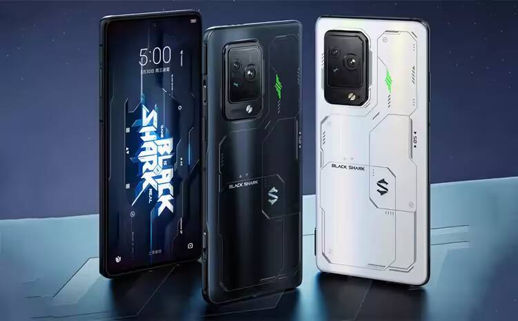 Черные и белые смартфоны серии Black Shark 5 с крупными камерами и игровым дизайном