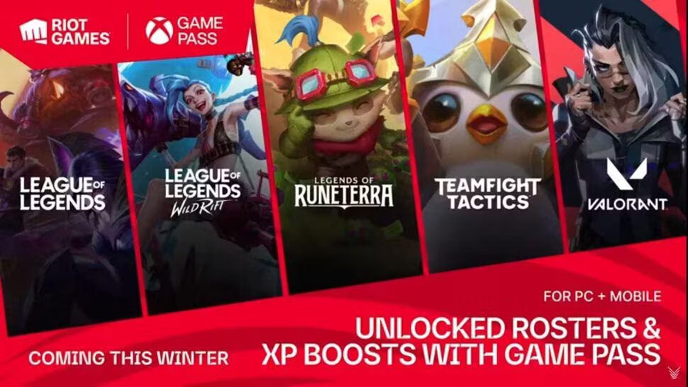 Riot объявили, что чемпионы League of Legends и персонажи Valorant откроются для всех в Game Pass