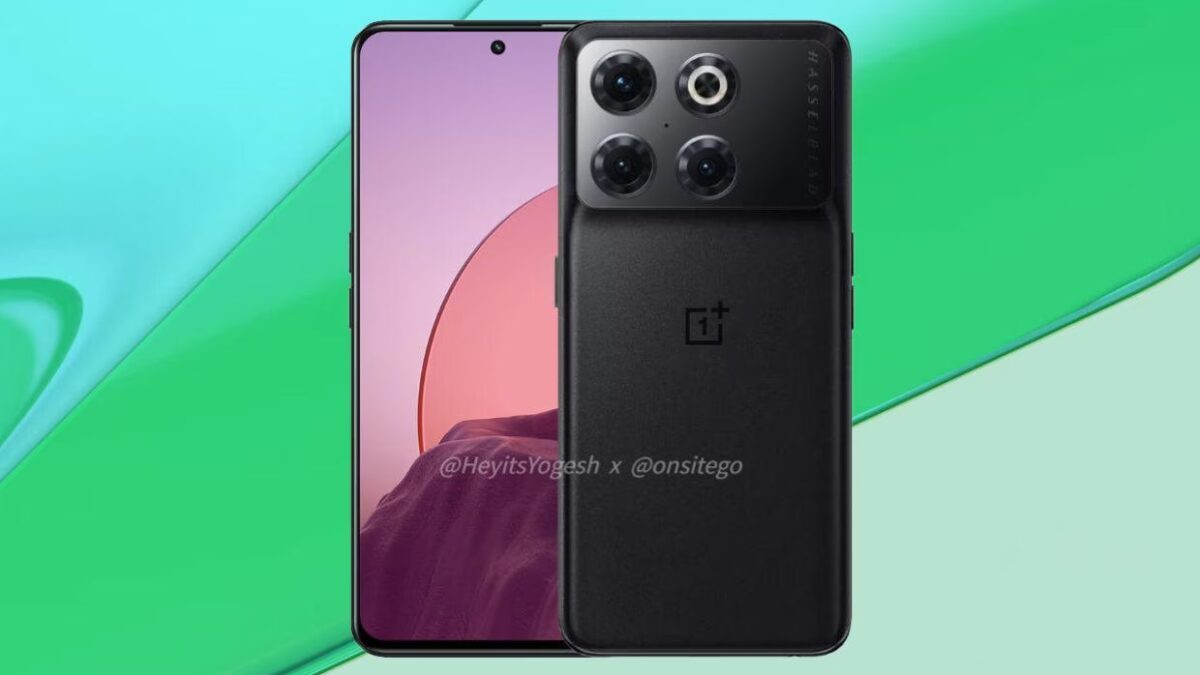 Рендер OnePlus 10T с 6,7-дюймовым экраном и выступом камеры во всю ширину корпуса