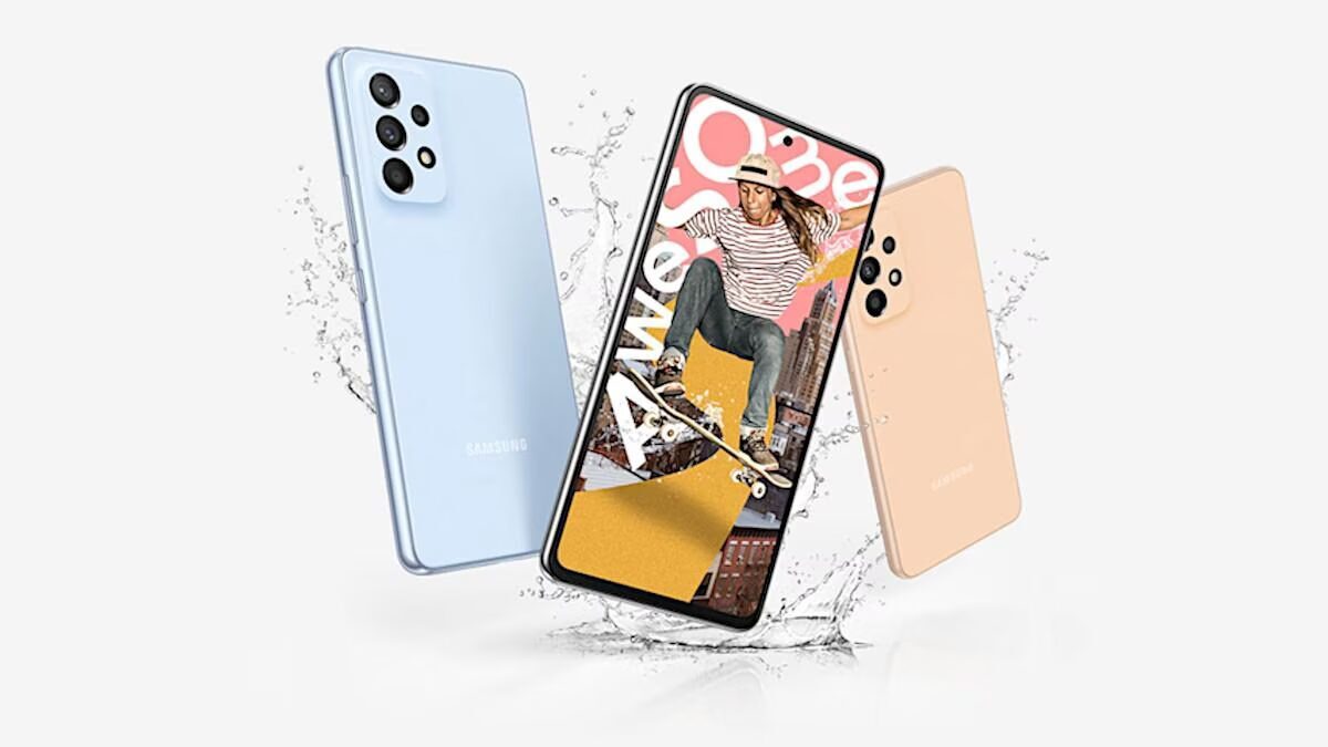 Samsung Galaxy A23 5G: фронт и задняя панель с тройной камерой и узкими рамками дисплея