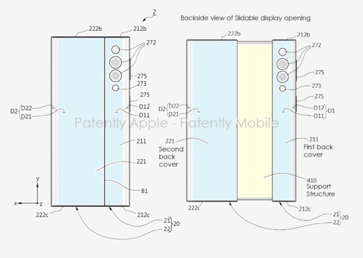 samsung rollable patent patently apple