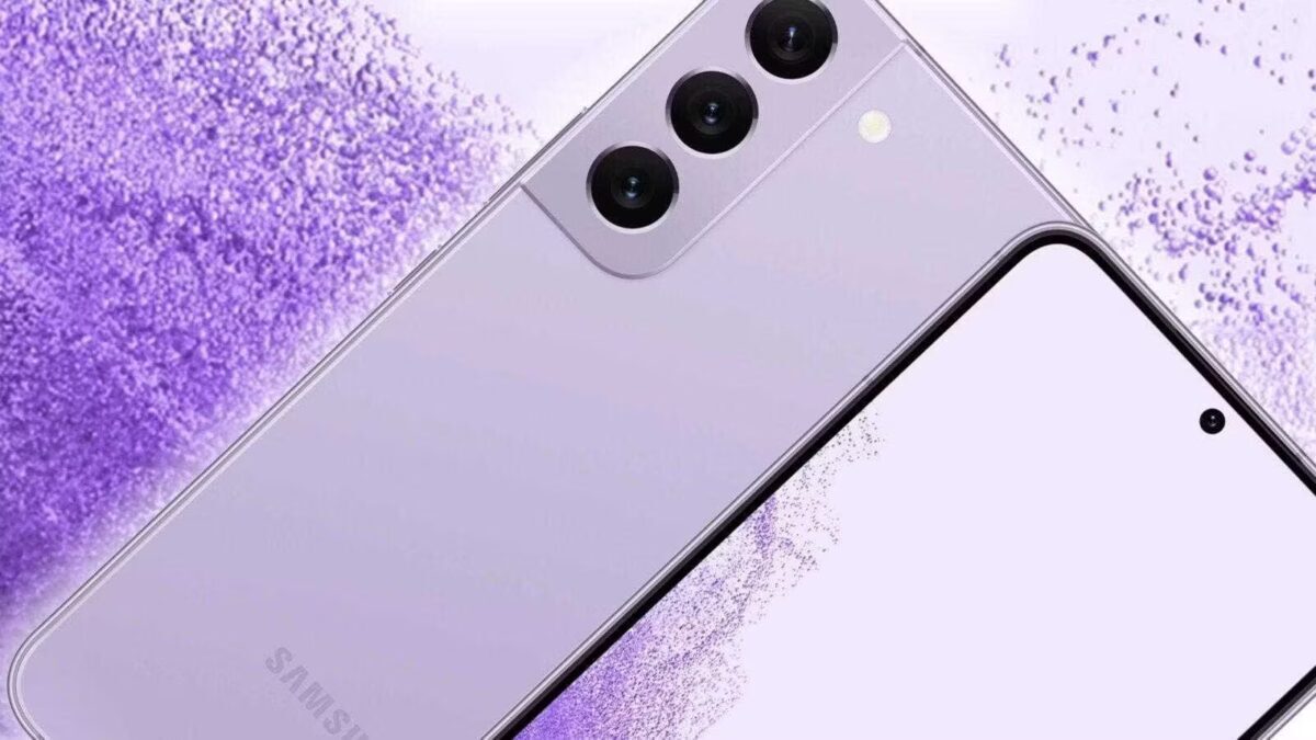 Samsung Galaxy S22 в новой фиолетовой расцветке, рендер смартфона