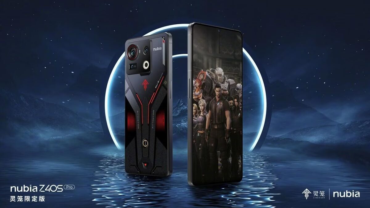Игровой смартфон Nubia Z40S Pro с красочным дизайном, показанный в промо-видео