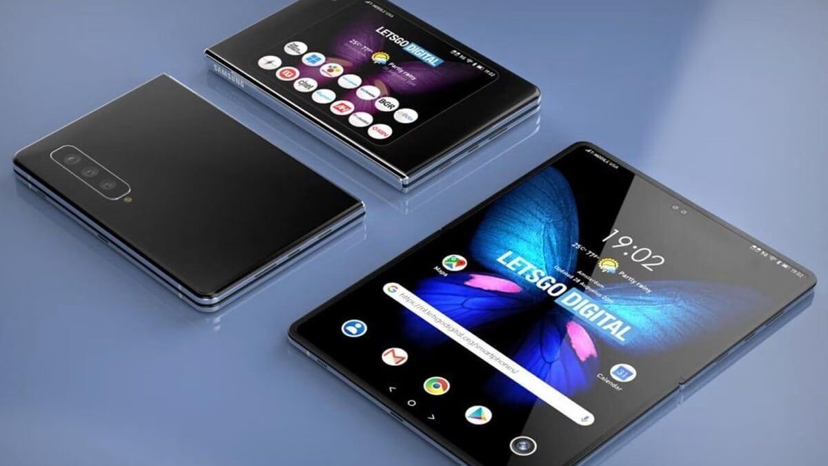 Складной смартфон Samsung Galaxy Z Fold 4 с двумя экранами и интерфейсом