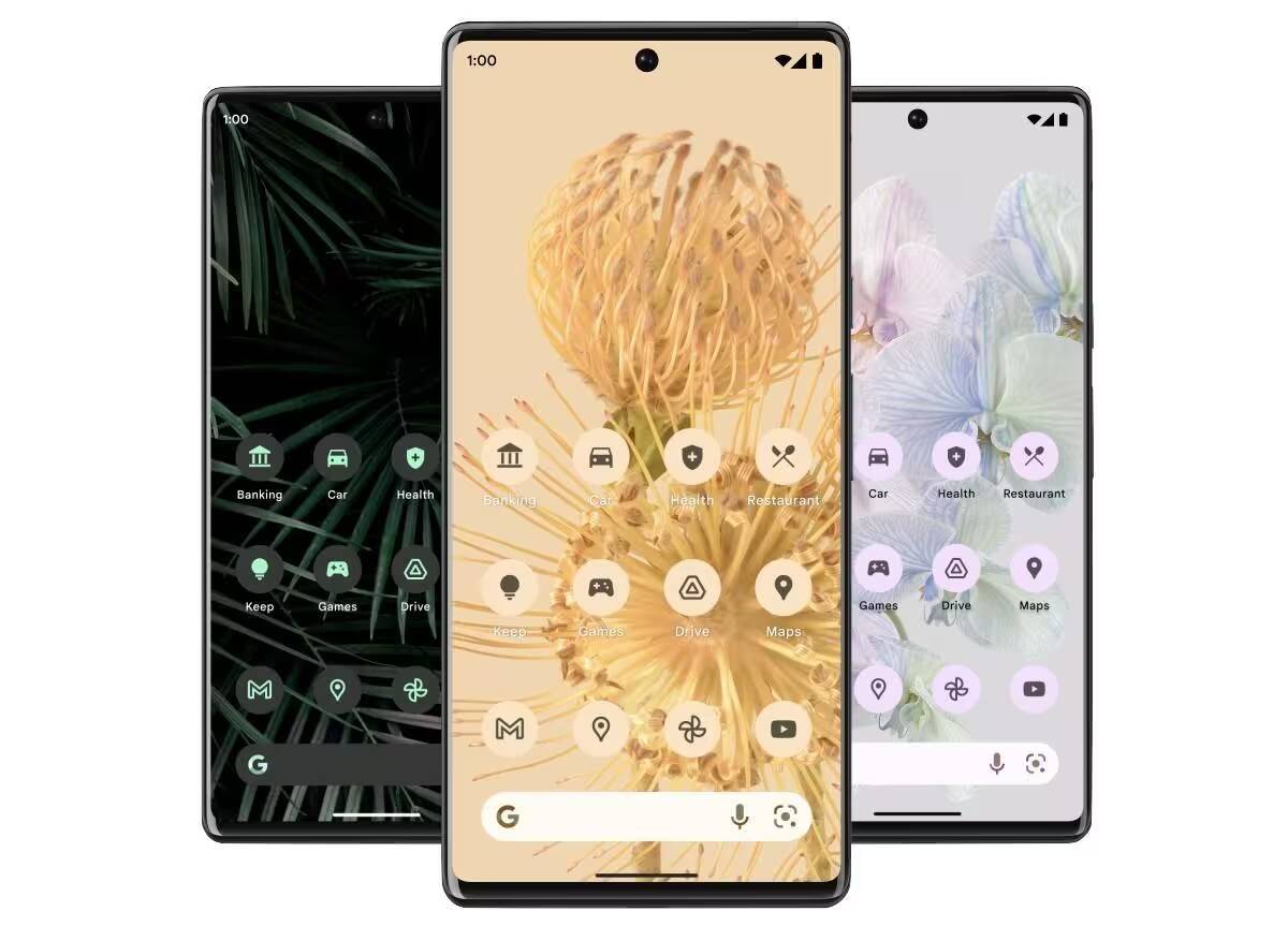 Android 13 выйдет на Pixel сегодня 1 Три смартфона Pixel с интерфейсом новых цветов Android 13