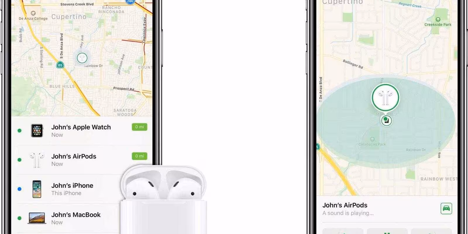 Как найти потерянные наушники Apple AirPods