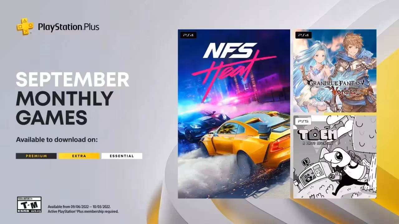Sony анонсировала сентябрьские игры для PlayStation Plus Essential, Extra и Premium