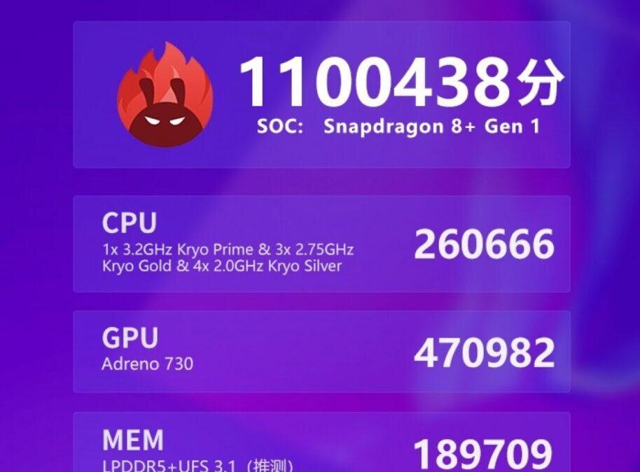 Vivo X Fold+ появляется на AnTuTu с процессором Snapdragon 8+ Gen 1 5 Vivo X Fold+