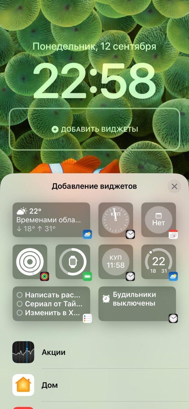iOS 16: настройка экрана блокировки 27 iOS 16