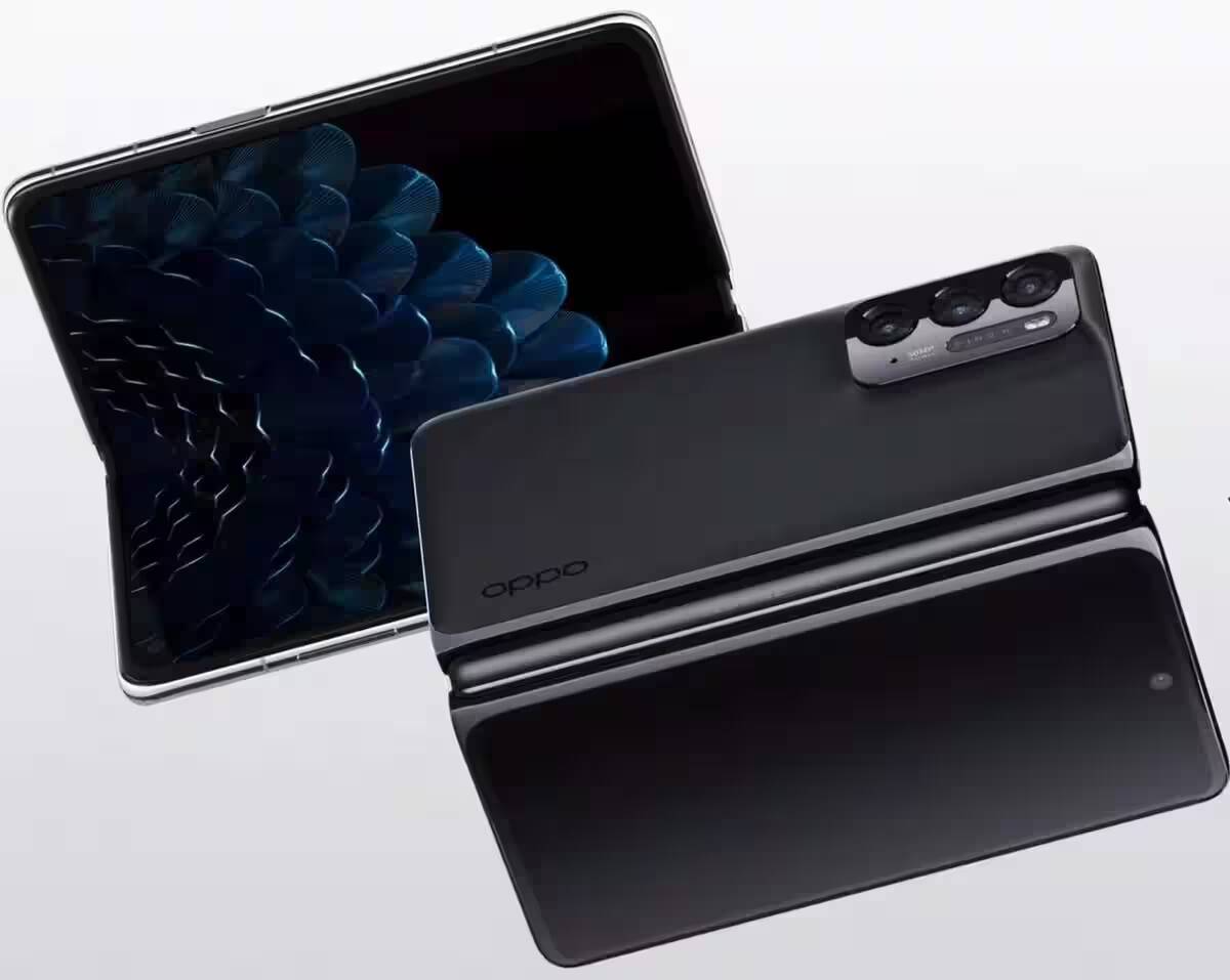 Складной смартфон Oppo Find N2 с тремя камерами на задней панели