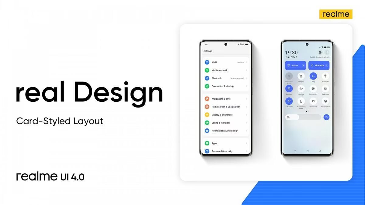 Realme UI 4.0: интерфейс оболочки Realme с датой релиза 8 декабря во всем мире