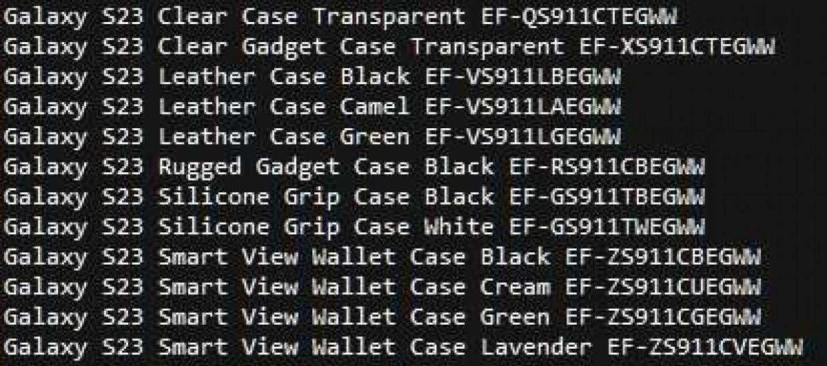Samsung Galaxy S23: официальные аксессуары подтверждают цвета Ultra 11 Samsung
