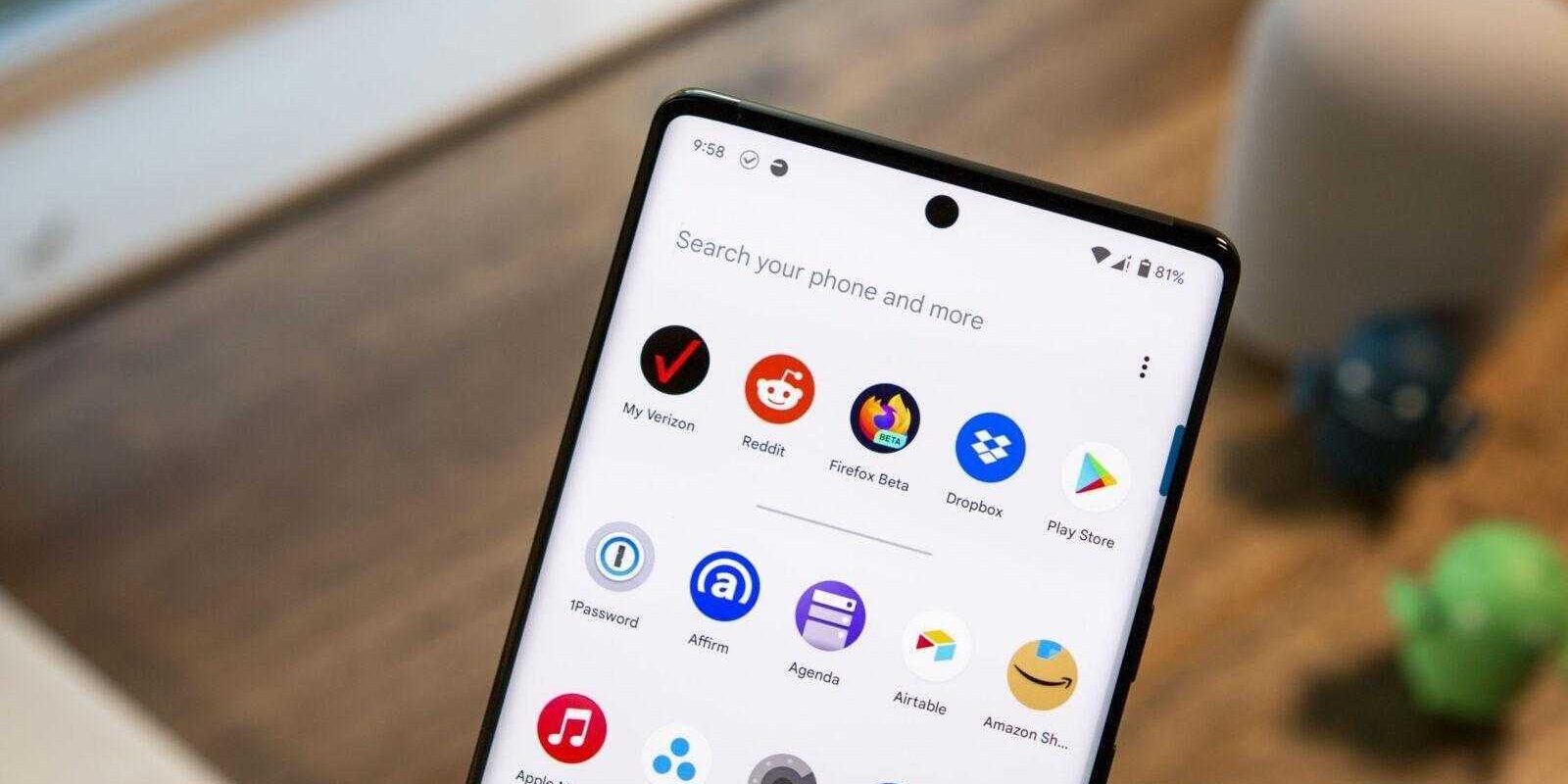 App Drawer Search Pixel 6 Pro