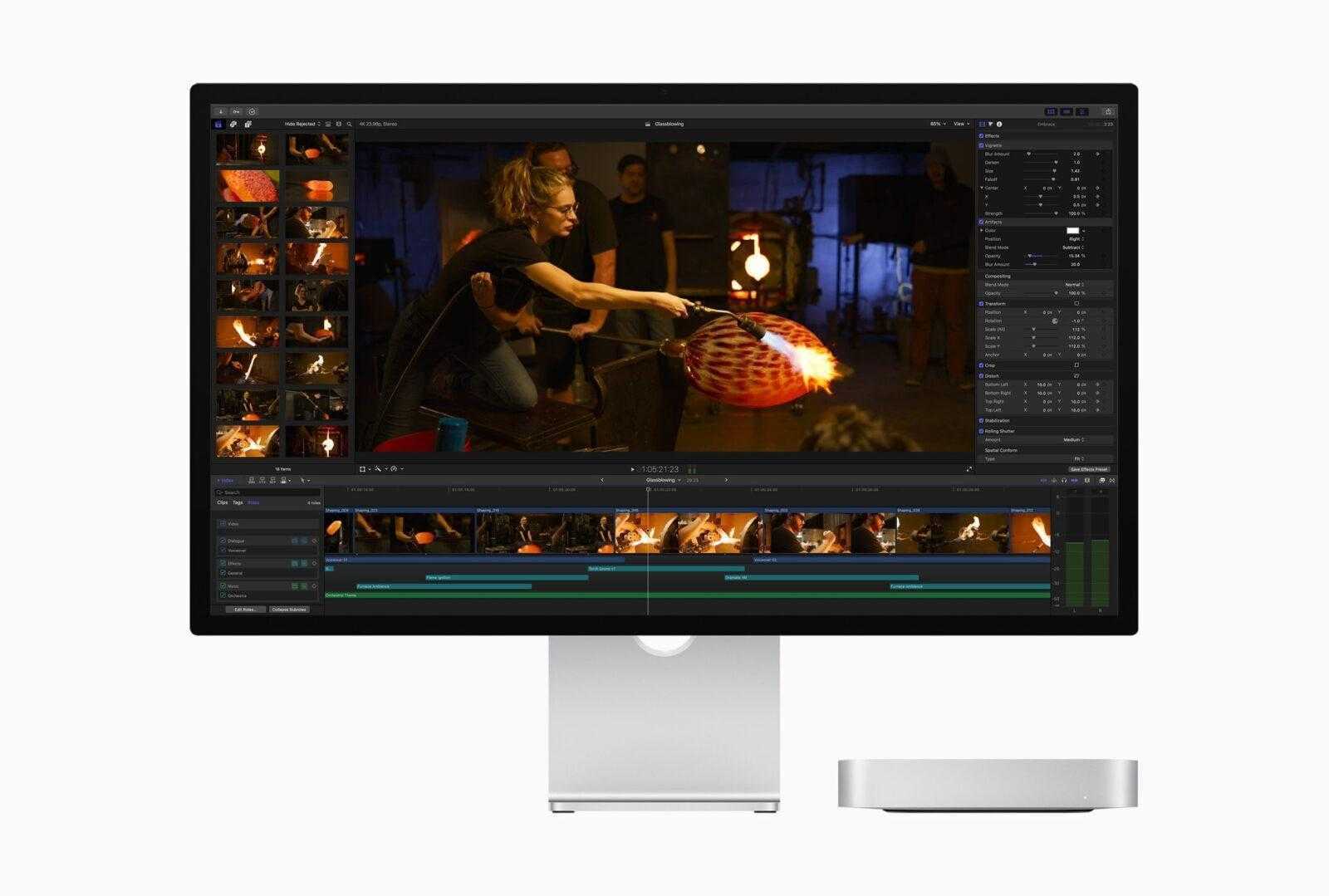 Apple представила новый Mac mini с M2 и M2 Pro — более мощный и универсальный 4 Apple Mac mini Final Cut Pro