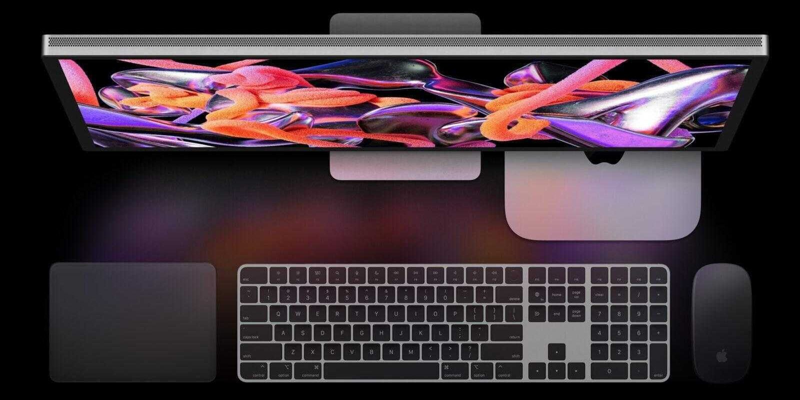 Apple представила новый Mac mini с M2 и M2 Pro — более мощный и универсальный 3 Apple Mac mini Studio Display accessories 230117 big.jpg.large 2x