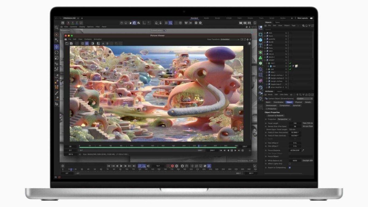 Apple MacBook Pro Cinema 4D