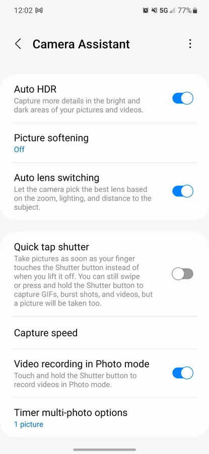 Samsung Galaxy: как использовать Camera Assistant 6 Samsung