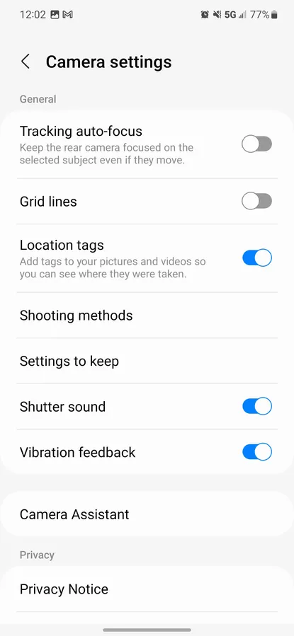 Samsung Galaxy: как использовать Camera Assistant 5 Samsung