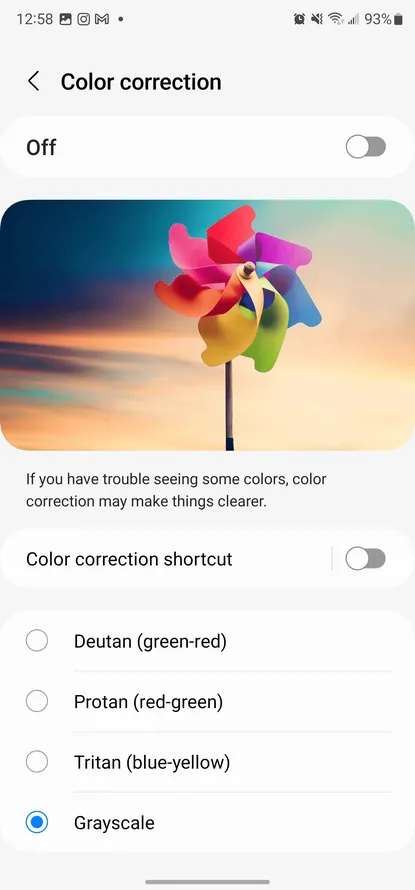 Apple и Android: как сделать серый экран 21 Screenshot 20230313 125857 Accessibility