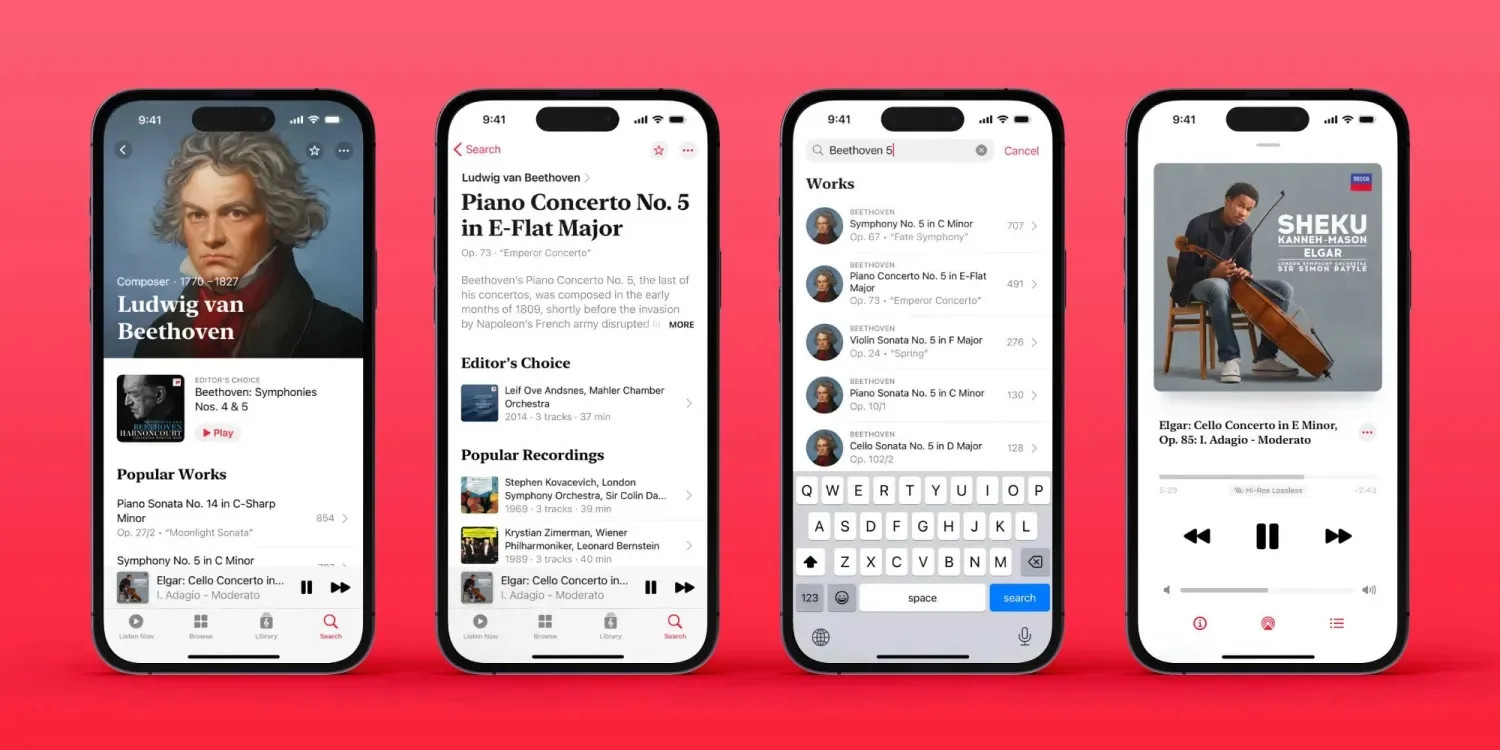 Apple Music Classical: Новое приложение для прослушивания классической музыки с эксклюзивными альбомами и Hi-Res звуком 4 apple music classical 3