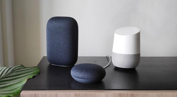 В Google Home появится функция распределения устройств во вкладке "Избранное" по важности 3 google nest en home slimme speakers