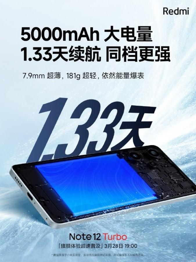 Redmi Note 12 Turbo: утечка характеристик 12 Redmi