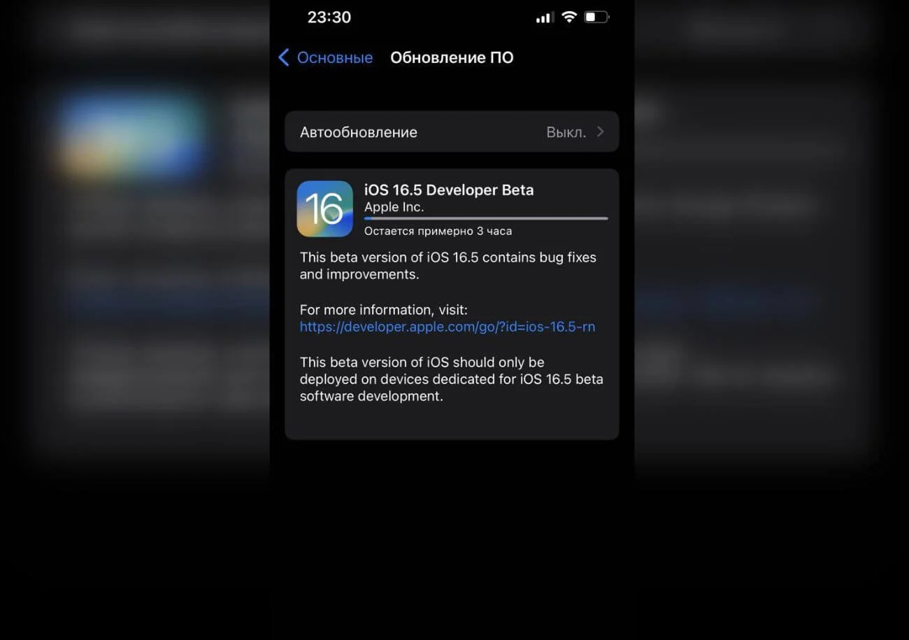 Компания Apple выпустила iOS 16.5 beta 1 3 ios beta download