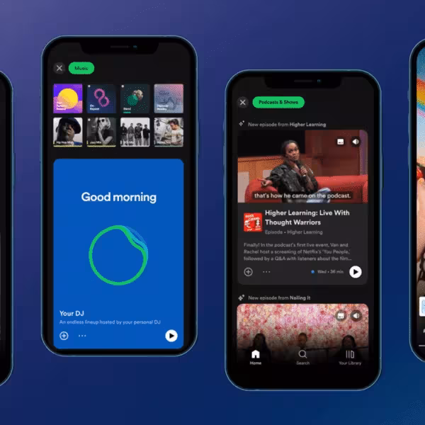spotify new design