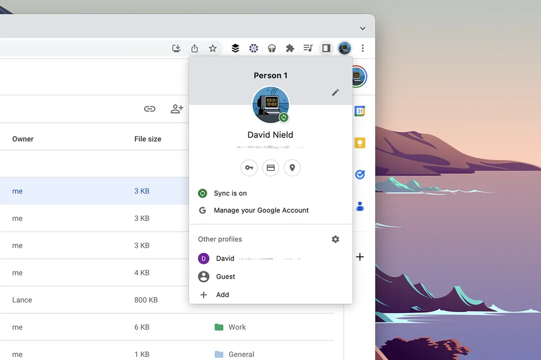 Как управлять несколькими аккаунтами Google в браузере 6 02 profiles