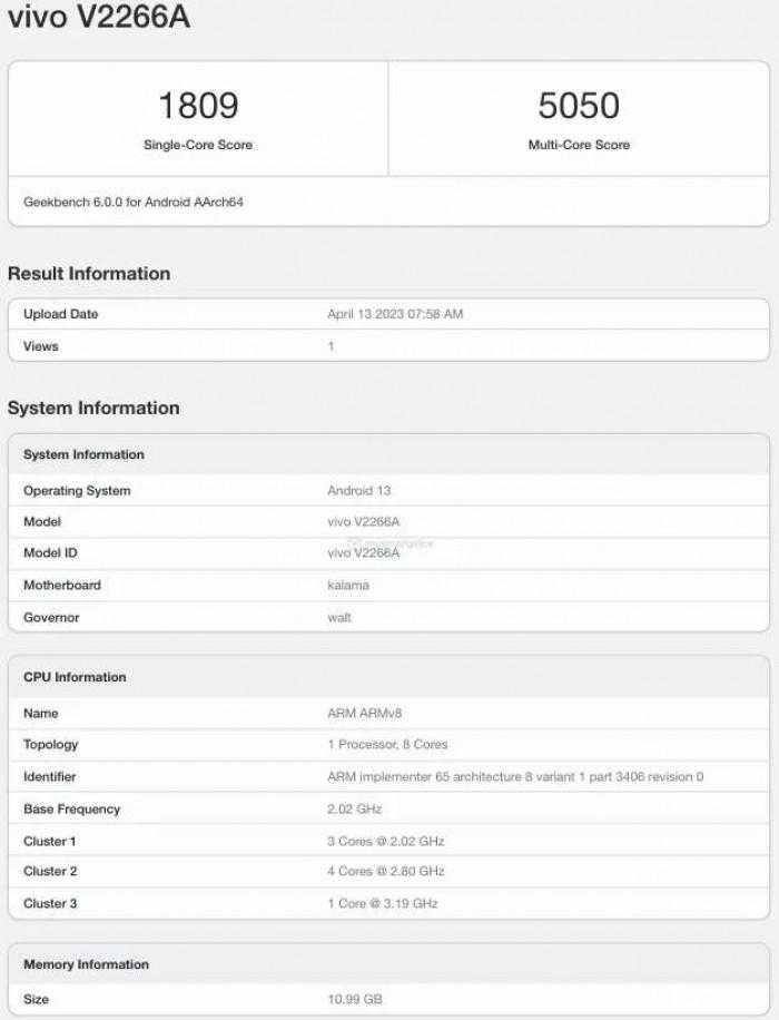 Vivo X Fold2 с процессором Snapdragon 8 Gen 2 засветился на Geekbench 3 Vivo X Fold2