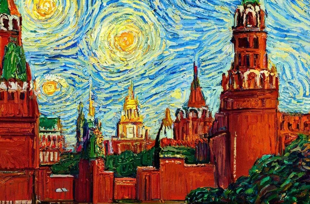 letnyaya moskva v stile van goga