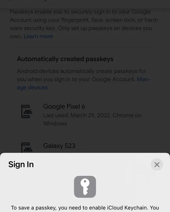 Google: как использовать ключ доступа для входа в аккаунт 8 img 8cda5c91e60e 1