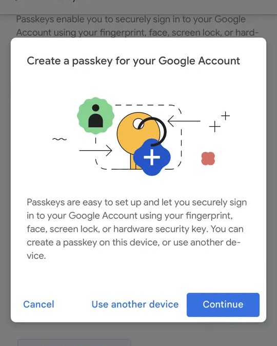 Google: как использовать ключ доступа для входа в аккаунт 7 img 9f56da6278b9 1