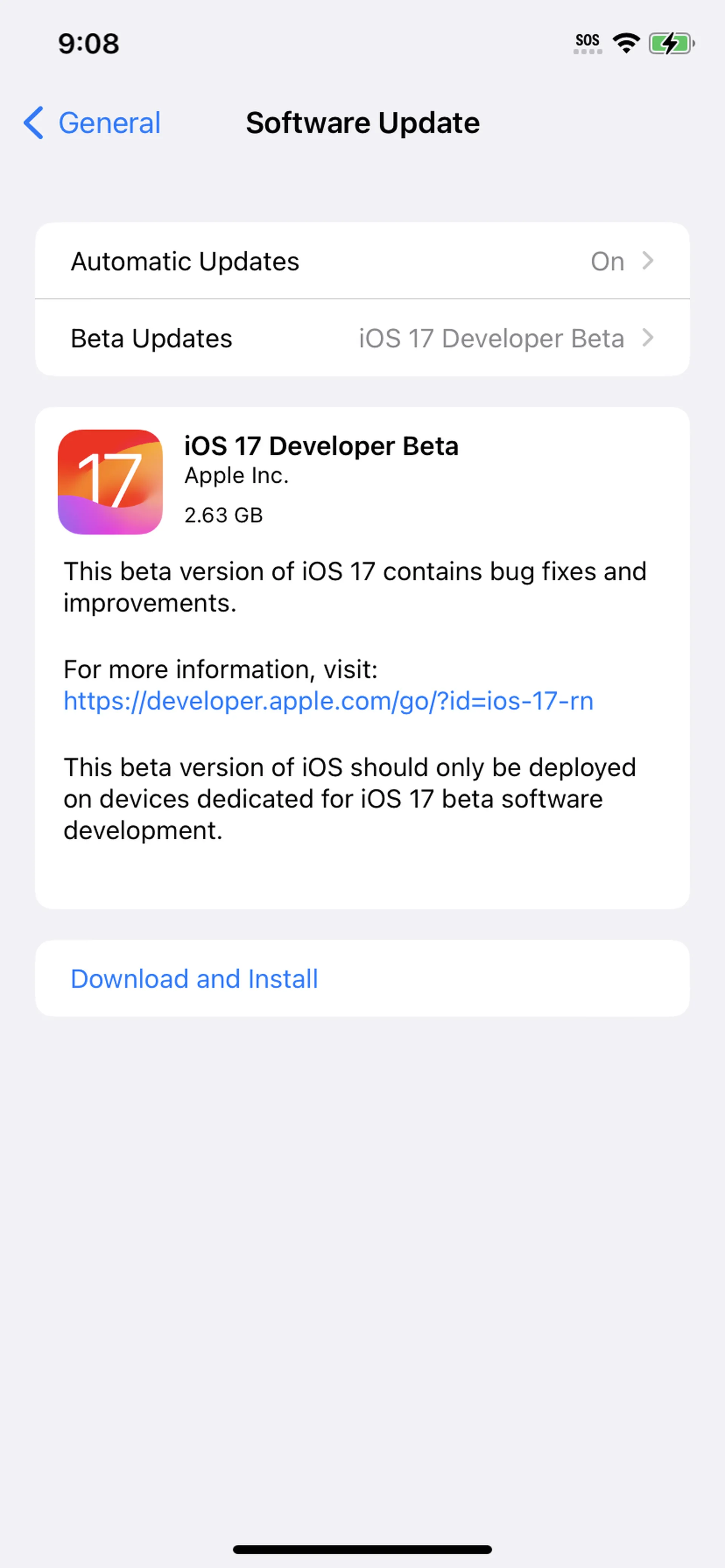 iOS 17: как установить бета-версию для разработчиков 5 iOS 17
