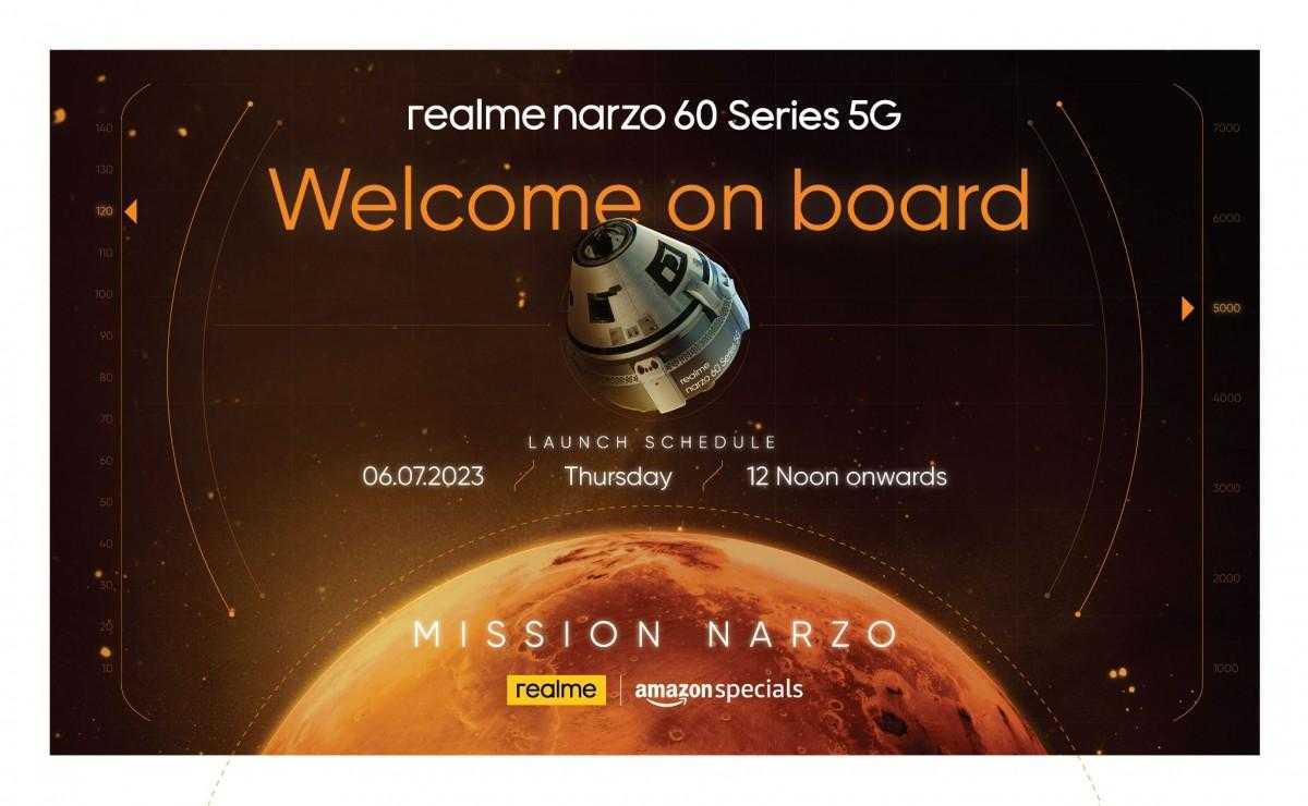Realme представит серию Narzo 60 6 июля 5 Realme