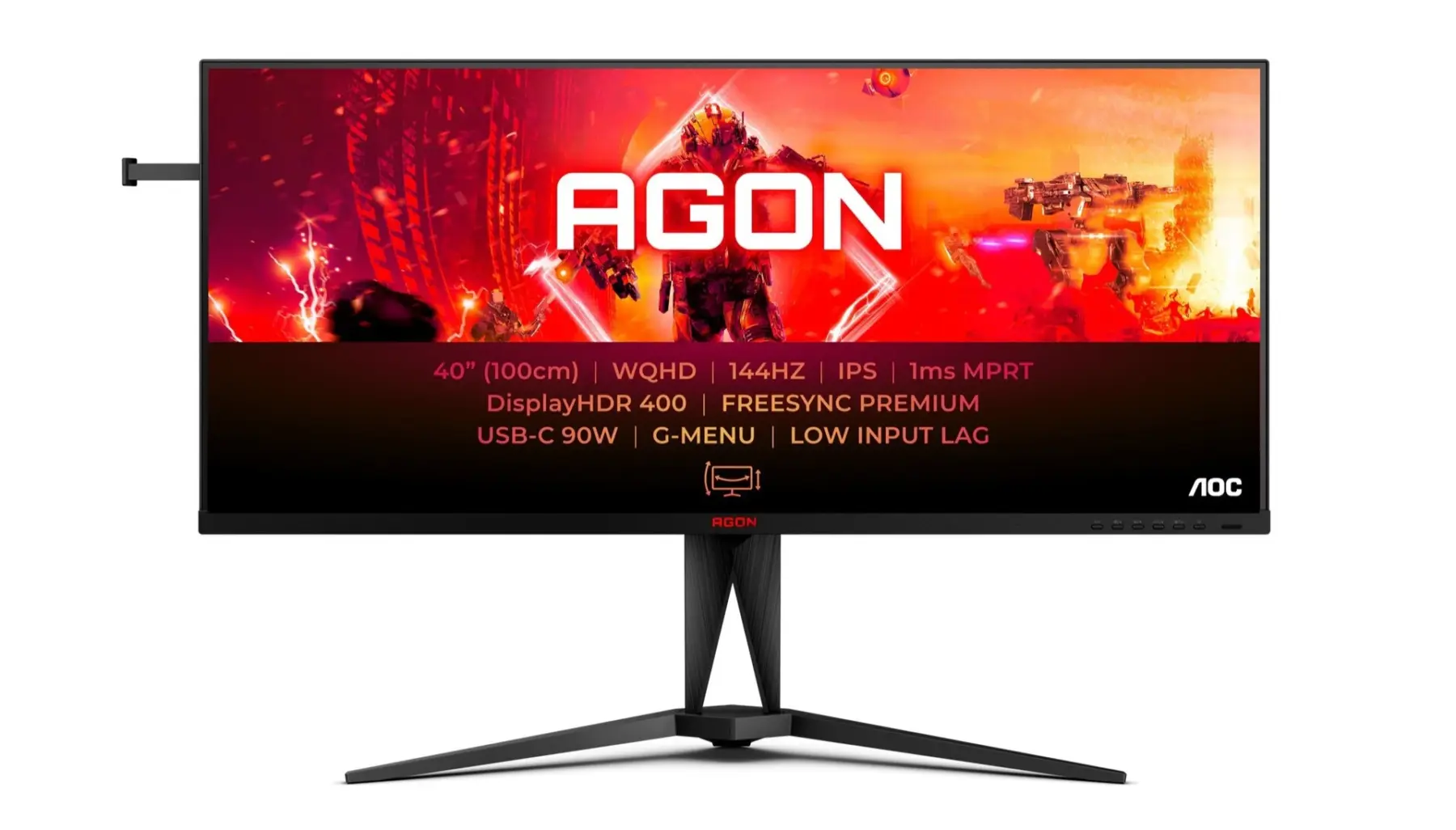 AOC представляет новый 40-дюймовый монитор AGON AG405UXC с высокой производительностью и регулируемой подставкой 5