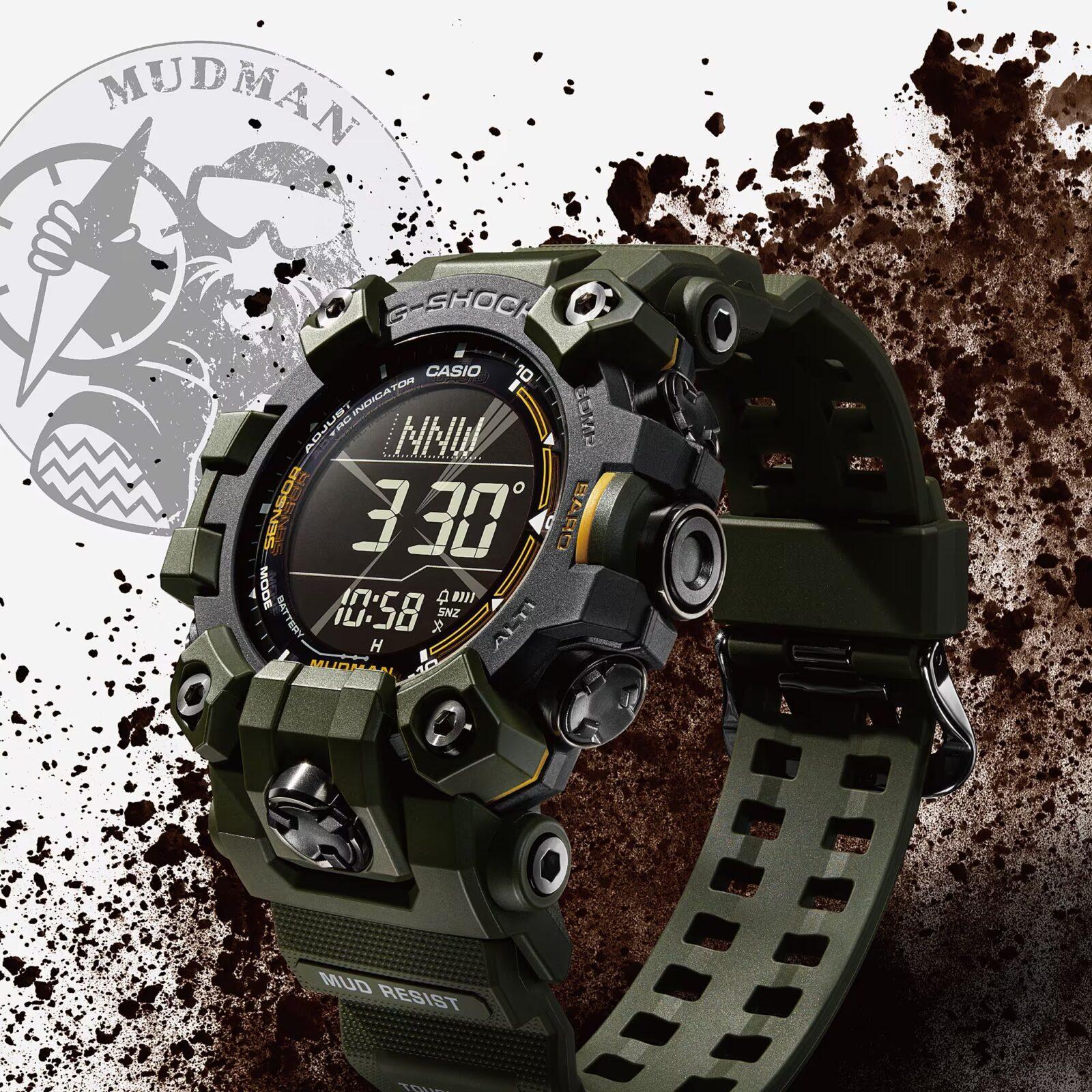 Casio представляет Mudman GW-9500: Новые часы G-Shock для экстремалов и профессионалов 4 2023 g shock mudman gw 9500 green