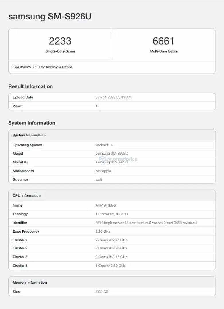 Geekbench 6: Samsung Galaxy S24+ с Snapdragon 8 Gen 3 — мощный прирост производительности 5 4d9lq0tg764p